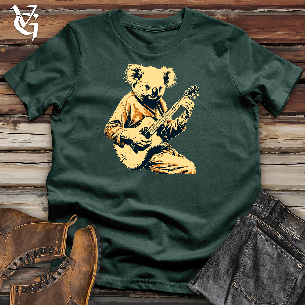 Viking Goods Cool Raccoon Playing Guitar Cotton Tee Forest / L