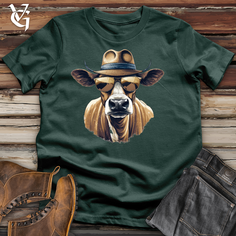 Viking Goods Cow Man Jones Cotton Tee Forest / L
