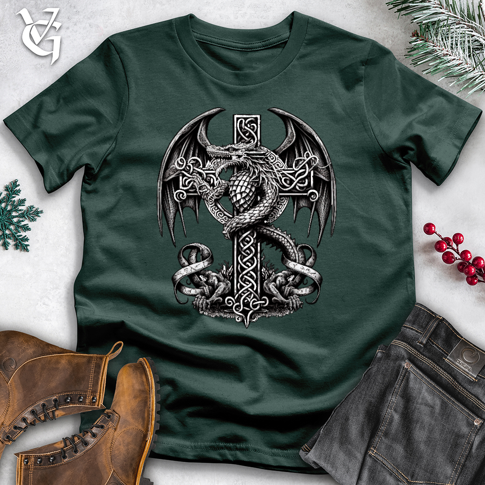Viking Goods Dragon Protector Cotton Tee Forest / L