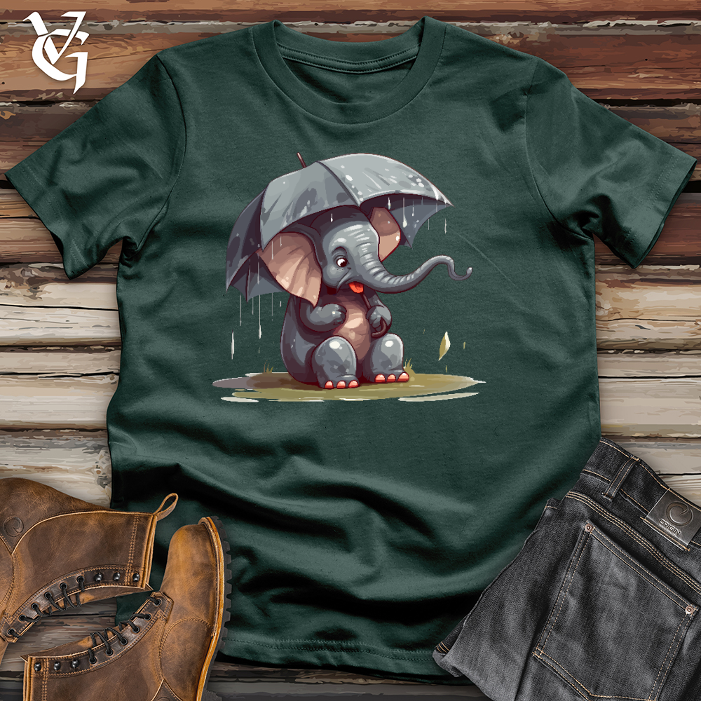Viking Goods Elephant In a Deluge Cotton Tee Forest / L