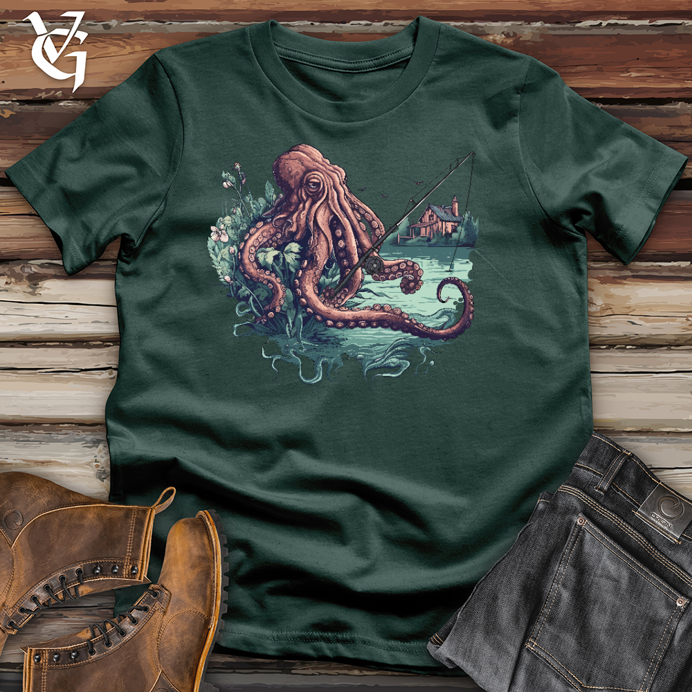 Viking Goods Fishing Octopus Cotton Tee Forest / L