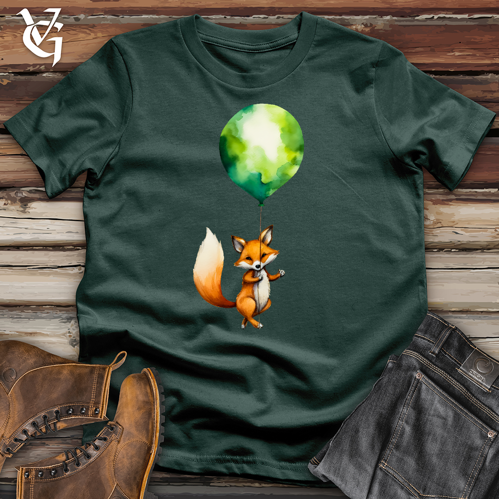 Viking Goods Fox Balloon Floating Cotton Tee Forest / L
