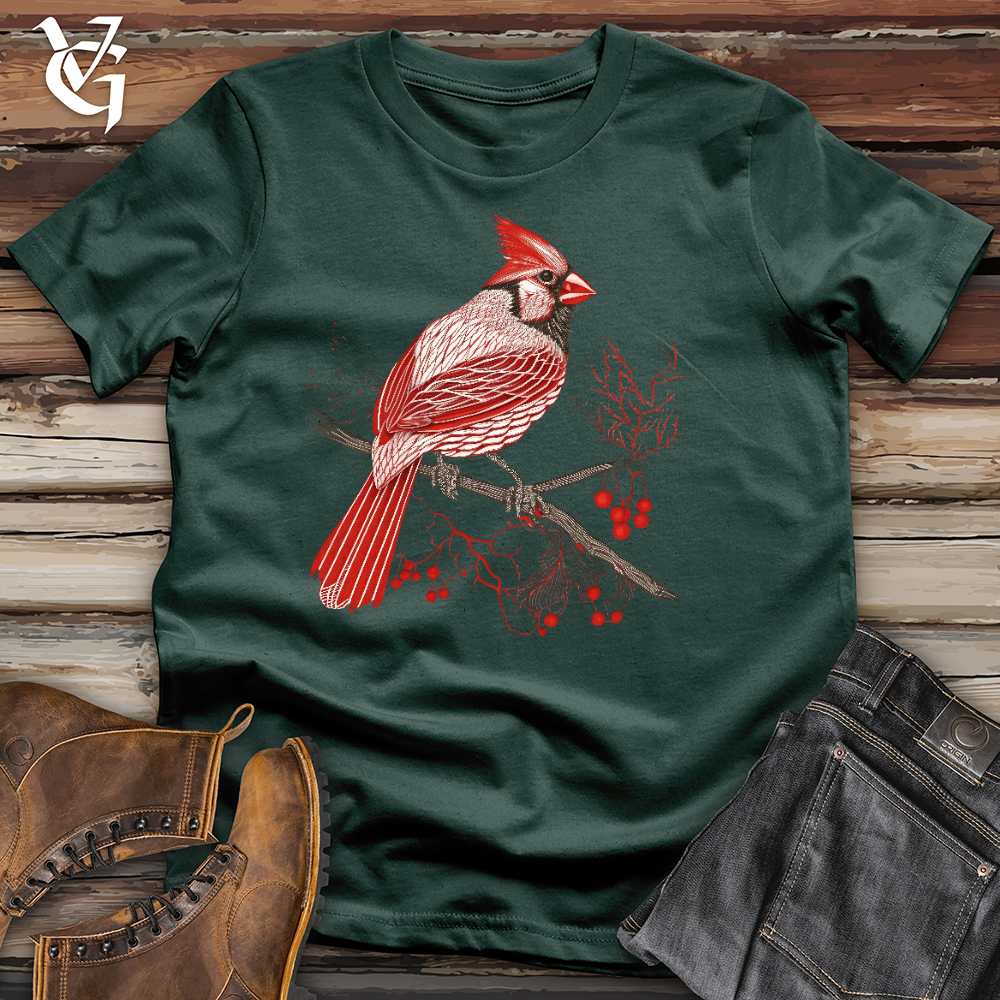 Viking Goods Lacy Cardinal Cotton Tee Forest / L