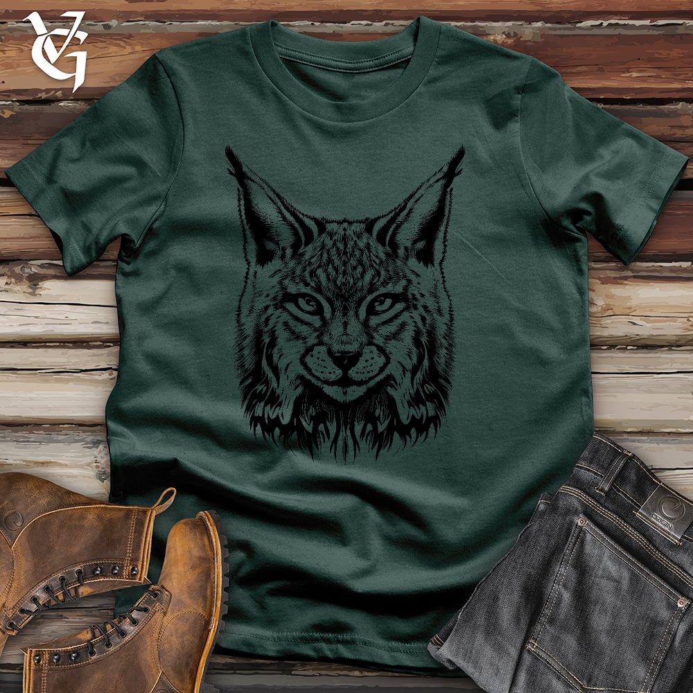 Viking Goods Lurking Lynx Cotton Tee Forest / L