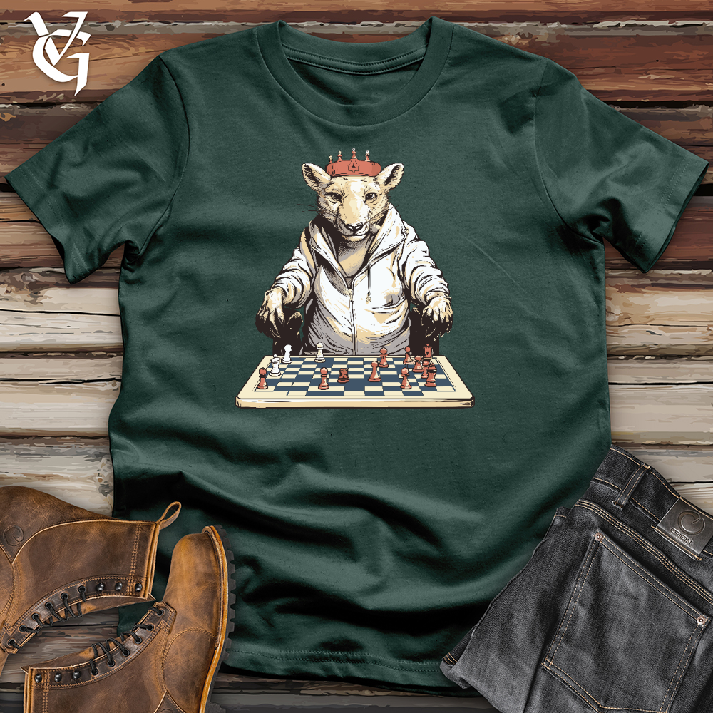 Viking Goods Mouse Playing Chess Cotton Tee Forest / L