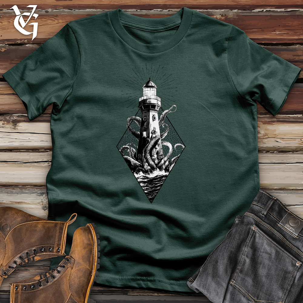 Viking Goods Octopus vs. Lighthouse Cotton Tee Forest / L