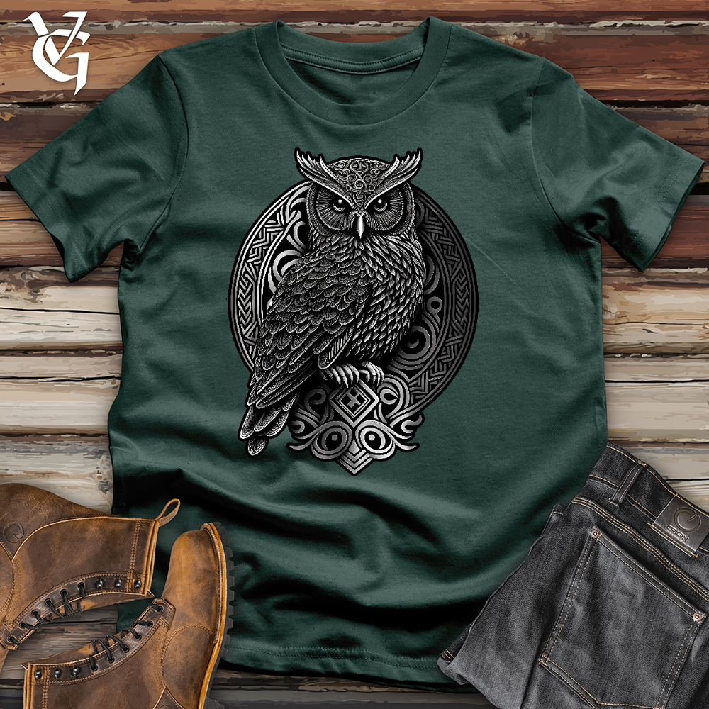 Viking Goods Ominous Owl Cotton Tee Forest / L