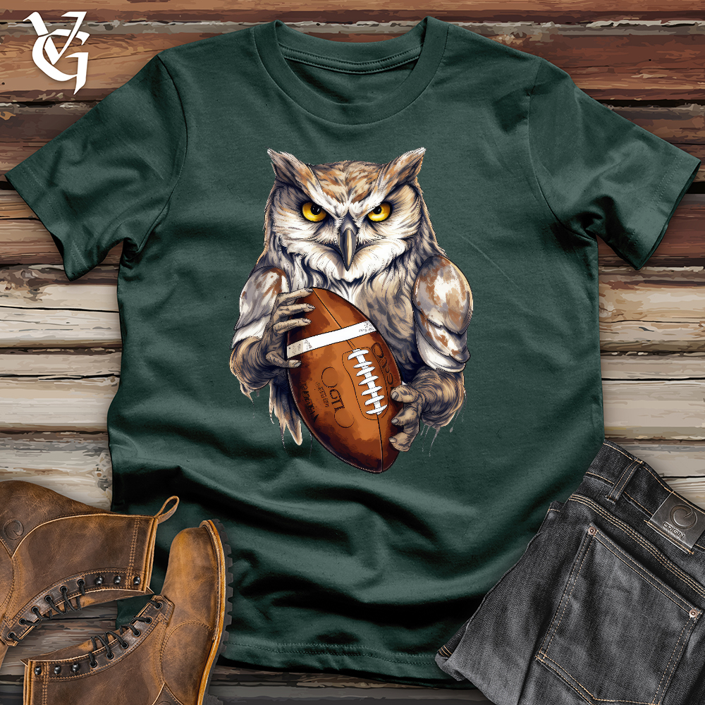 Viking Goods Owl Quarterback Cotton Tee Forest / L