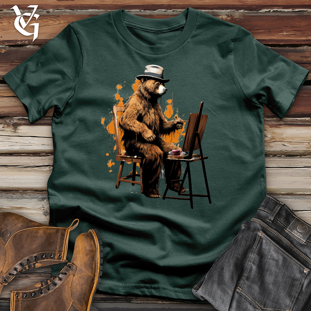 Viking Goods Painting Bear Cotton Tee Forest / L