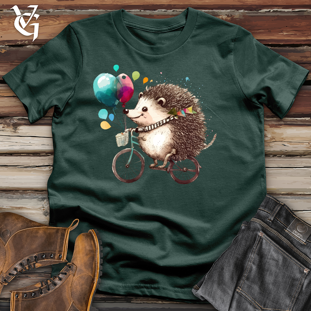 Viking Goods Porcupine Cyclist Cotton Tee Forest / L