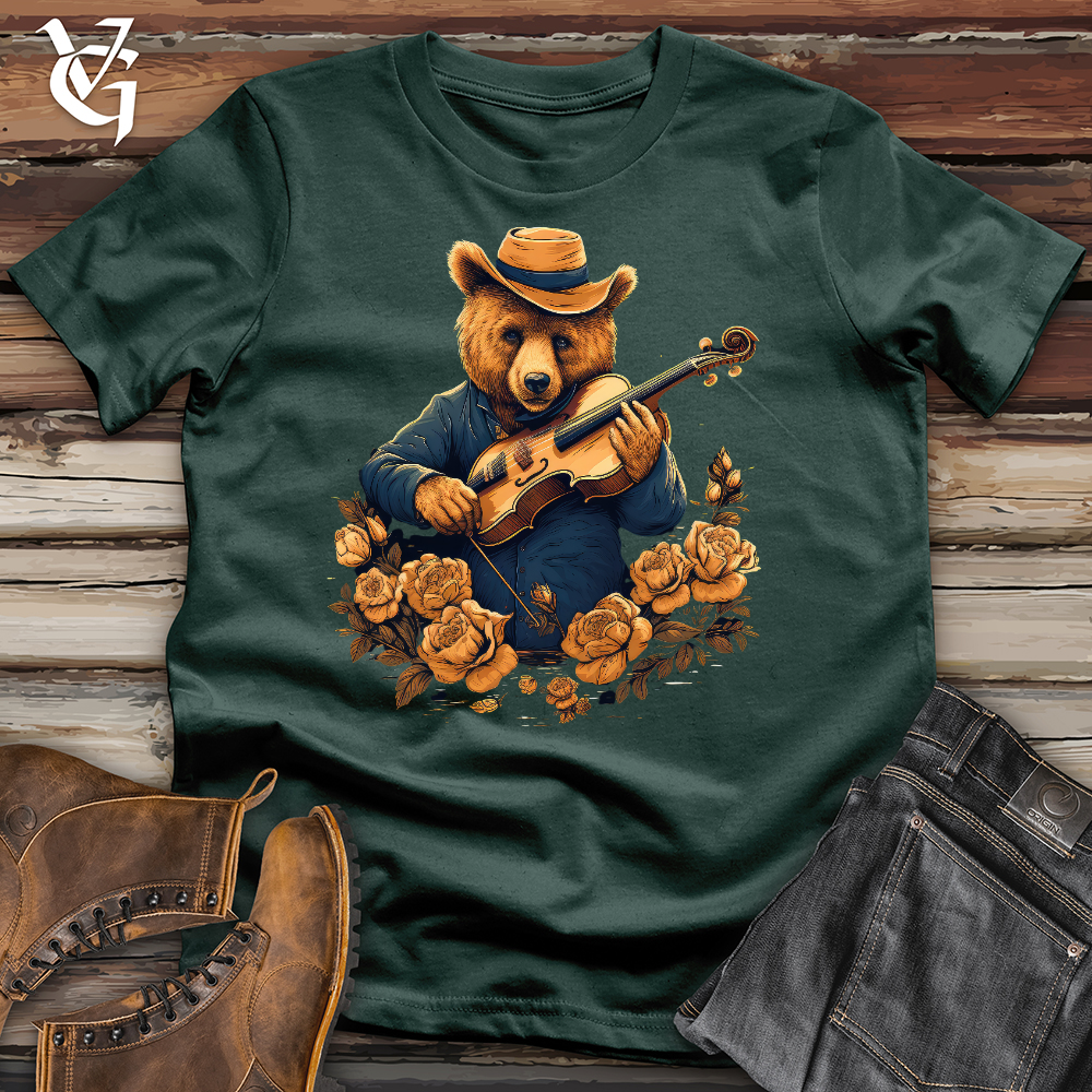 Viking Goods Professional Bear Violinist Cotton Tee Forest / L