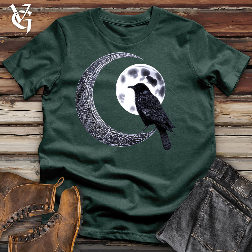 Viking Goods Raven & Moon Negotiations Cotton Tee Forest / L
