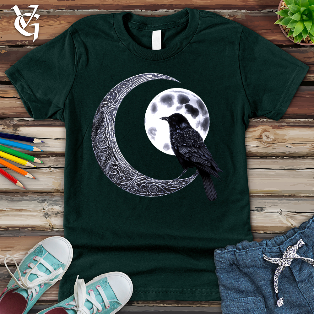 Viking Goods Raven & Moon Negotiations Youth Tee Forest / L