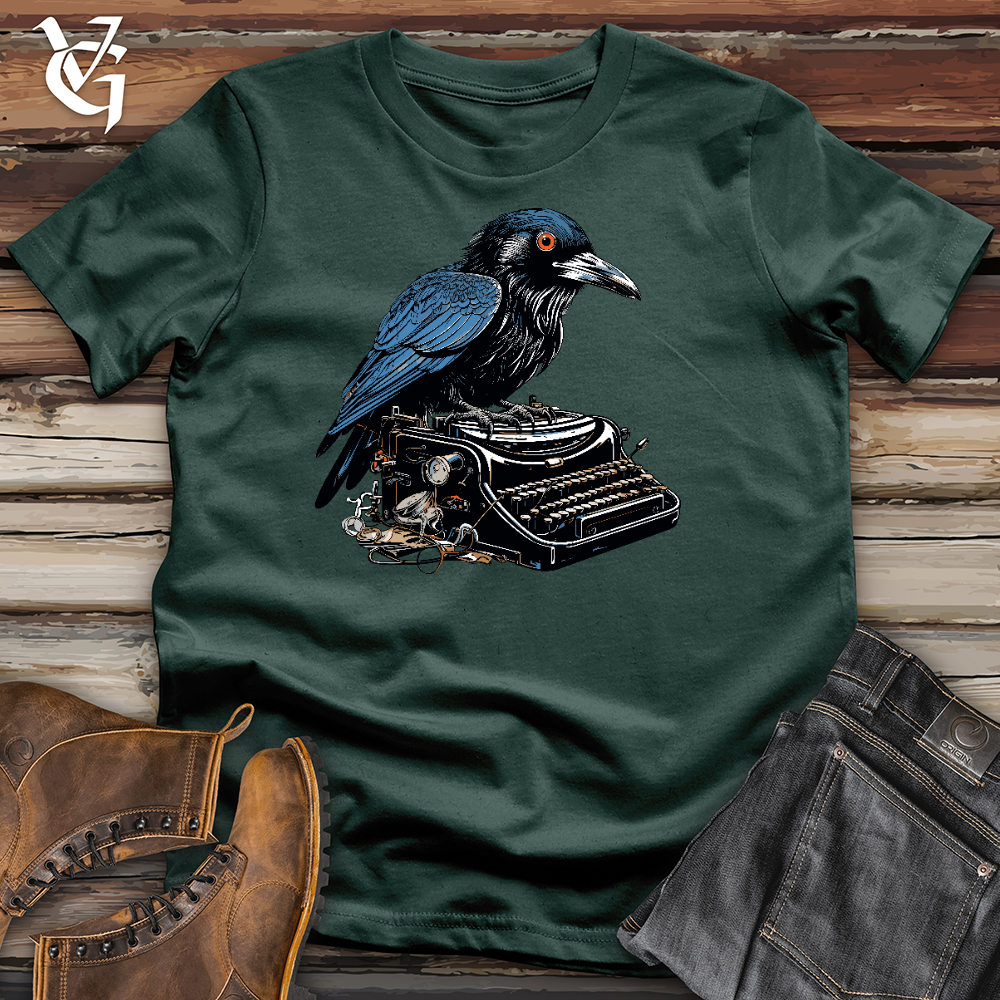 Viking Goods Raven Typewriter Cotton Tee Forest / L
