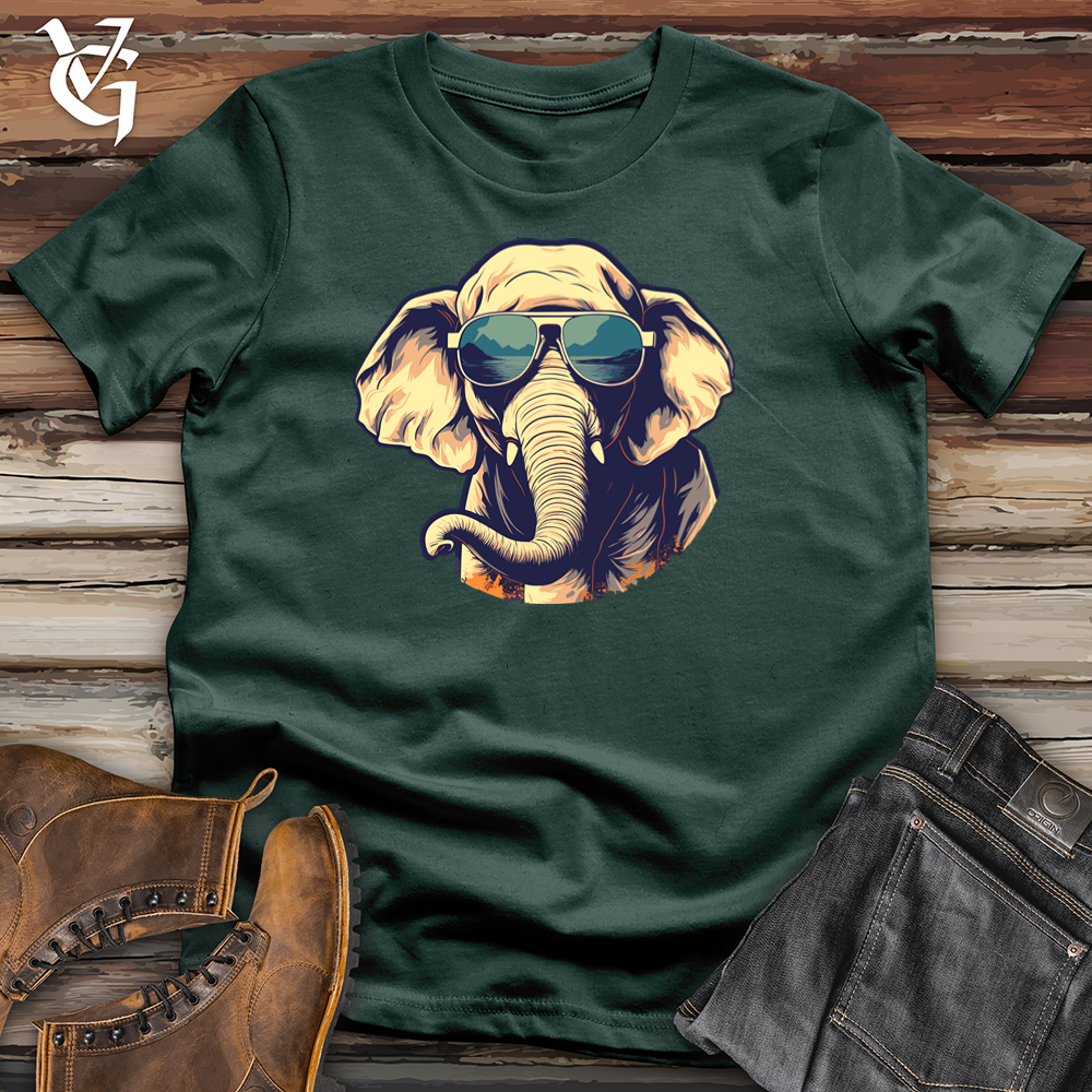 Viking Goods Skateboard Safari Elephunk Cotton Tee Forest / L