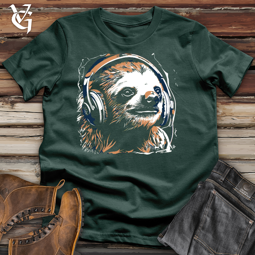 Viking Goods Sloth Studio Chillin Cotton Tee Forest / L