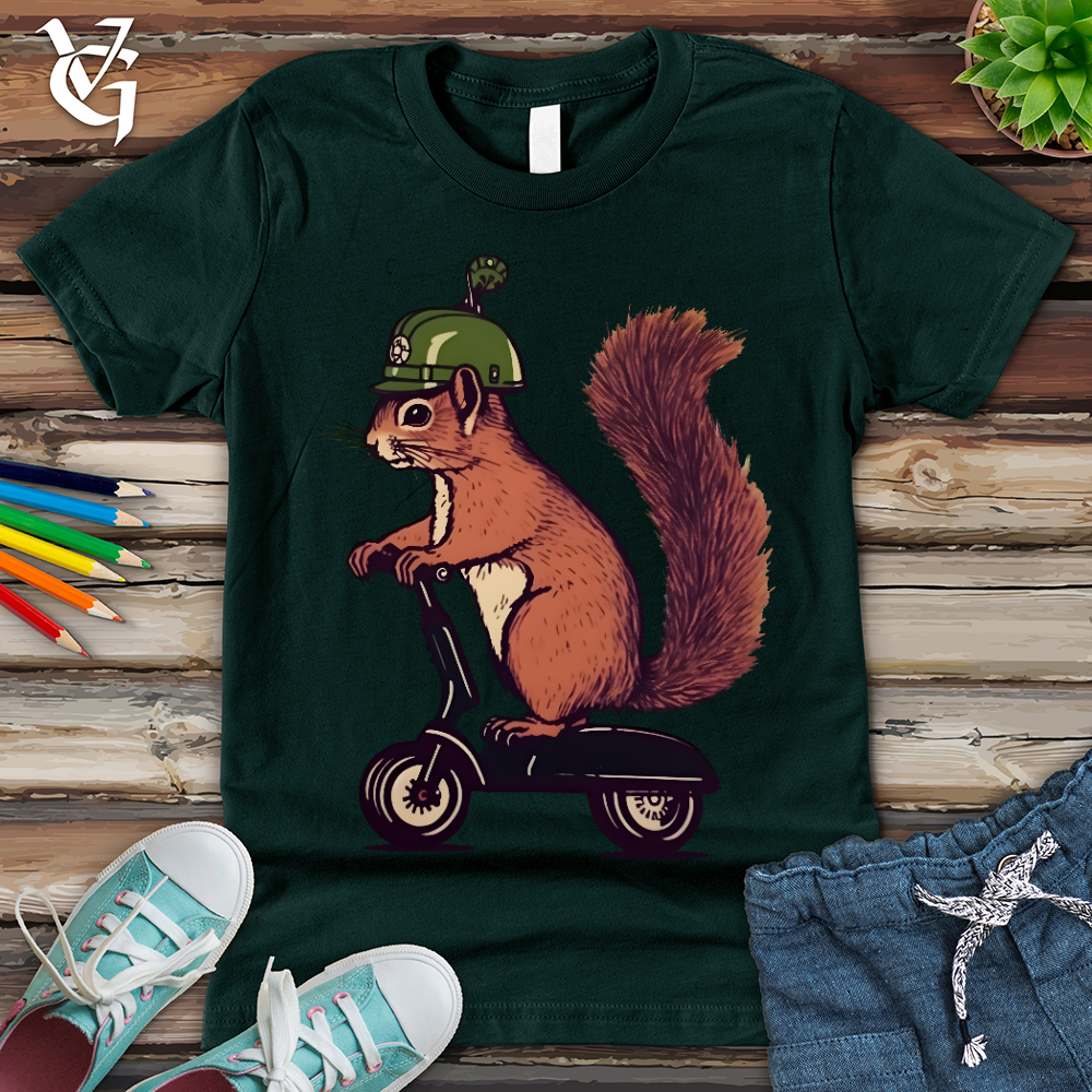 Viking Goods Squirrel Scoot Youth Tee Forest / L