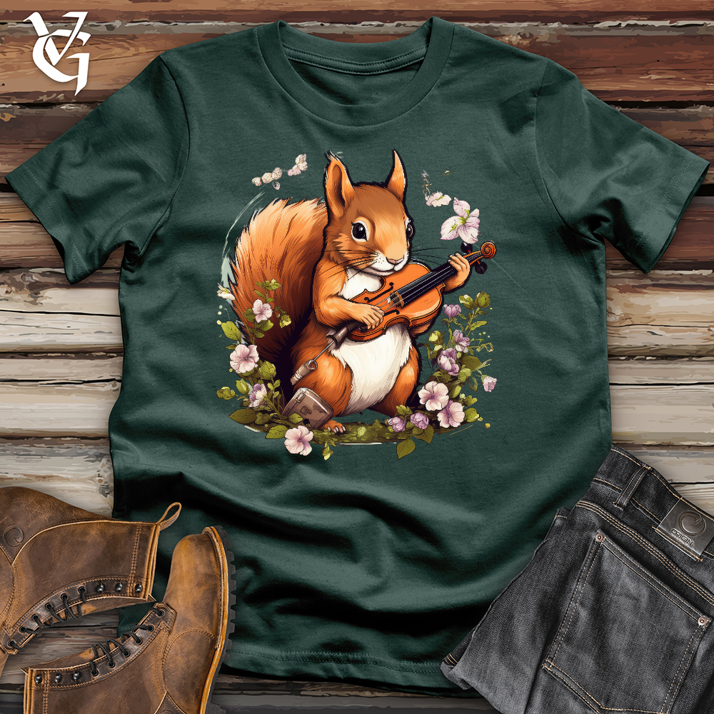Viking Goods Squirrel Violinist Cotton Tee Forest / L