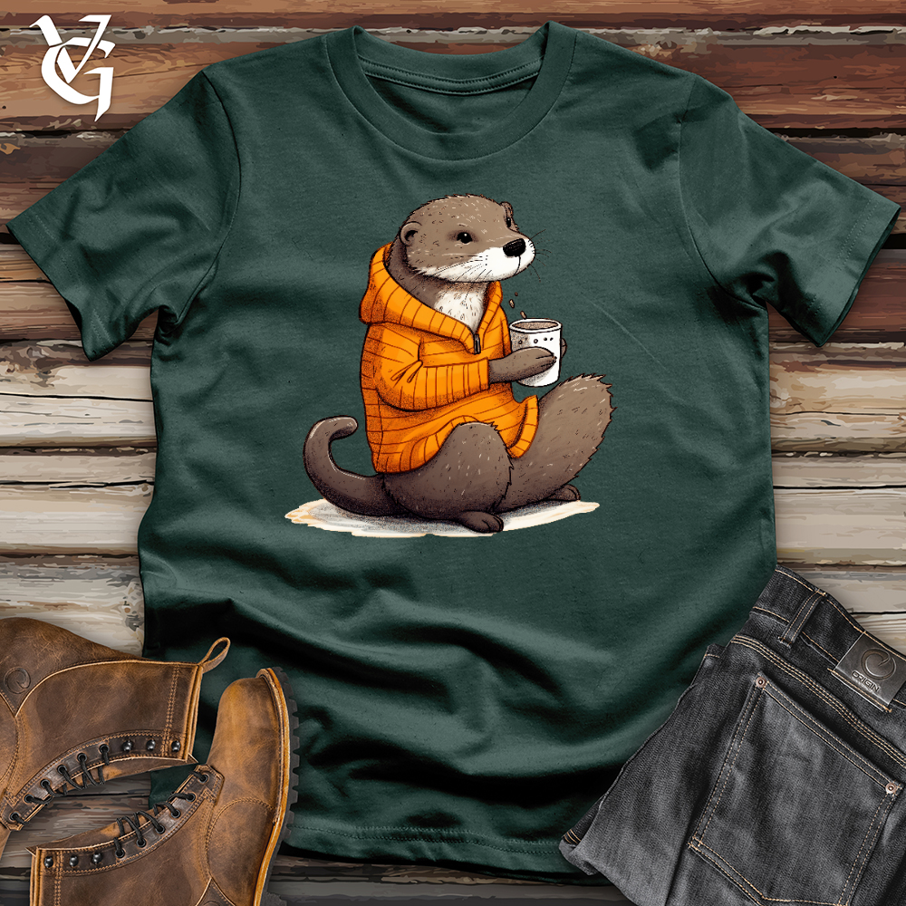 Viking Goods Tea Time Otter Cotton Tee Forest / L