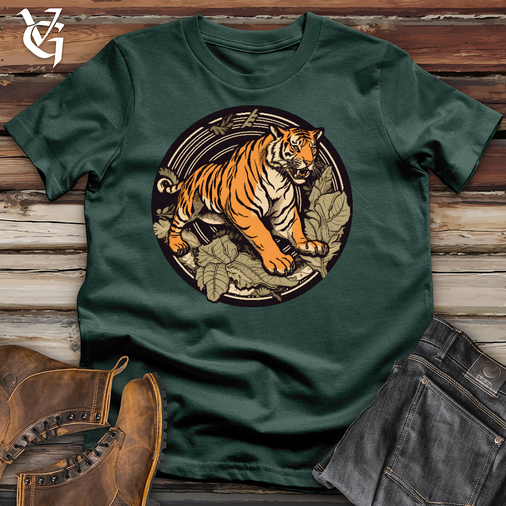 Viking Goods Tiger In The Midnight Cotton Tee Forest / L