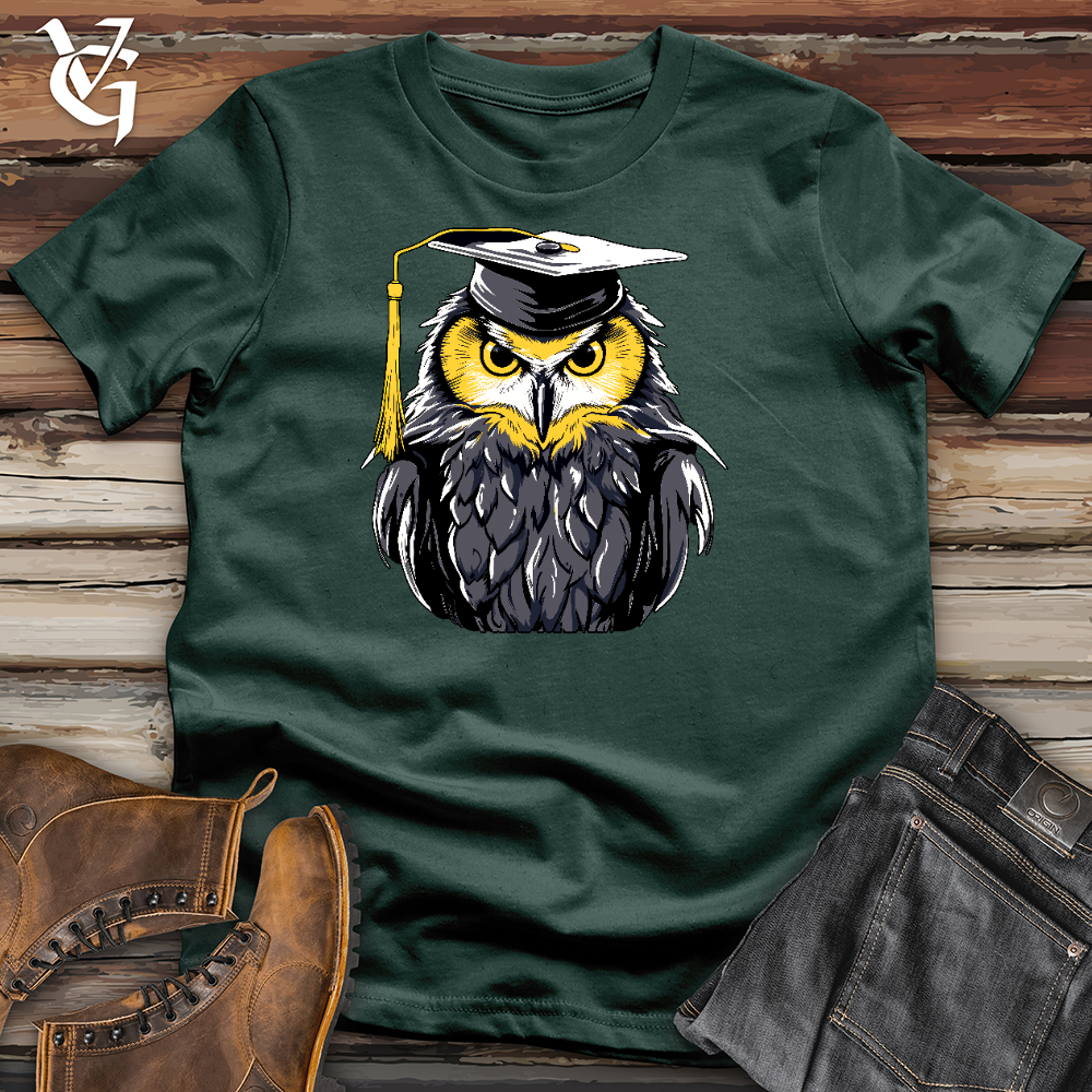 Viking Goods Valedictorian Owl Cotton Tee Forest / L