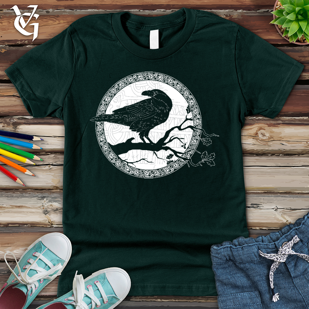 Viking Goods White Raven Winter Youth Tee Forest / L