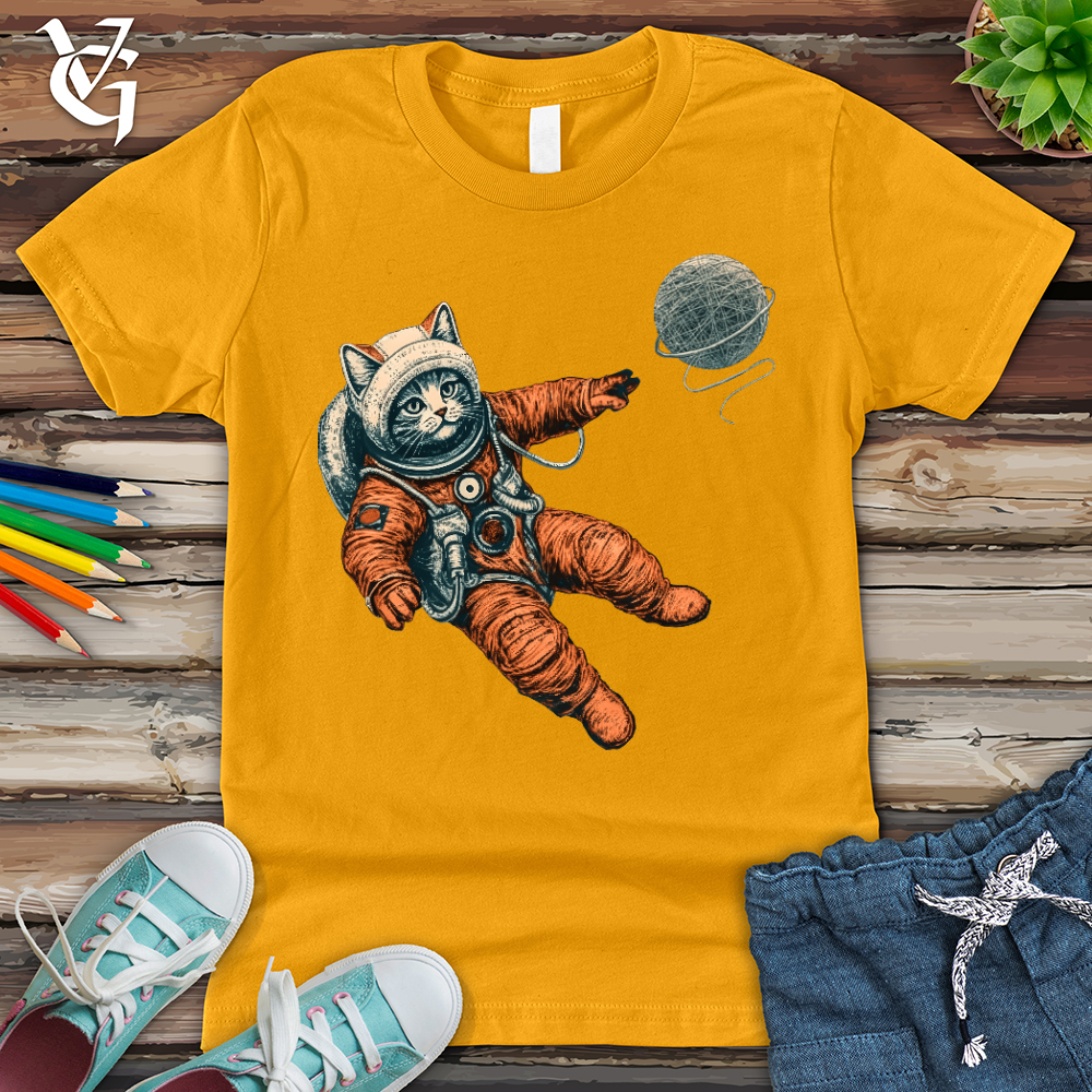 Viking Goods Astronaut Kitty Youth Tee Gold / L