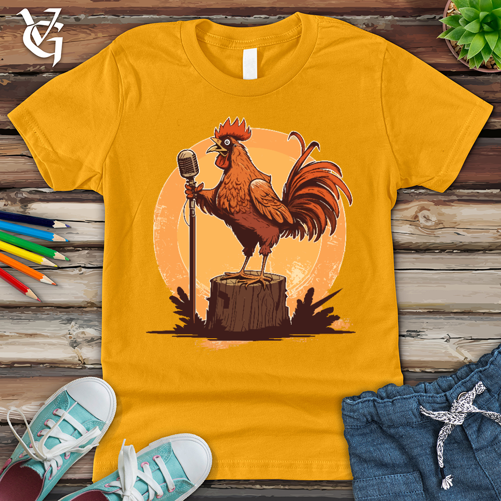 Viking Goods Chicken Rockstar Youth Tee Gold / L