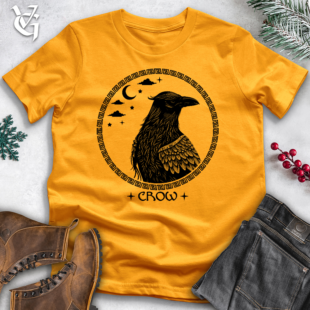 Viking Goods Cosmic Crow Cotton Tee Gold / L