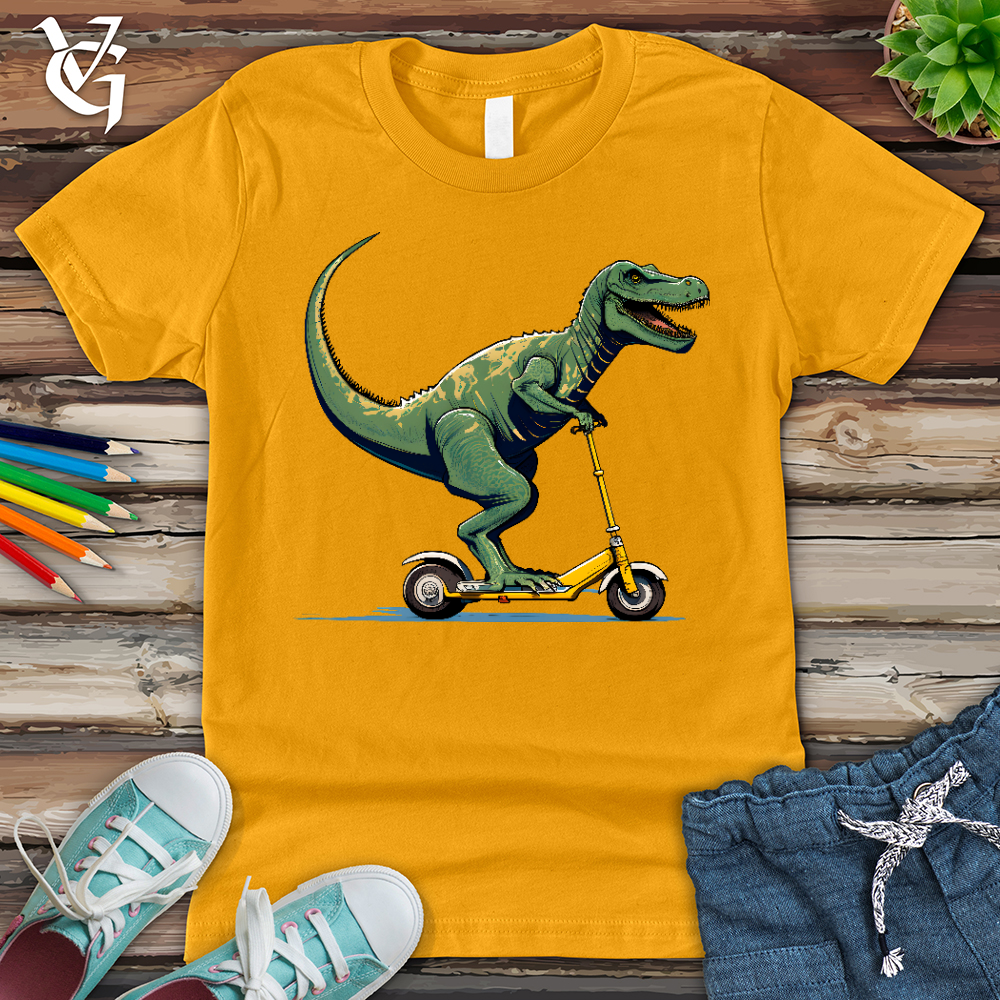 Viking Goods Dino Scoot Youth Tee Gold / L
