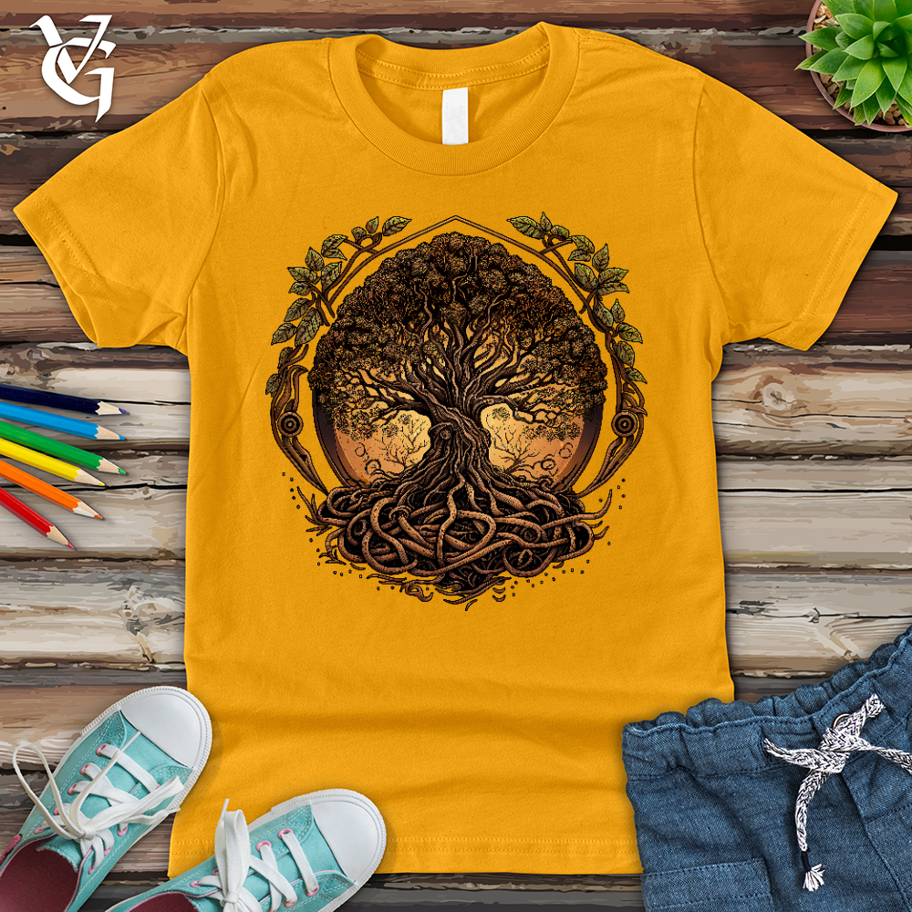 Viking Goods Illuminated Tree Youth Tee Gold / L