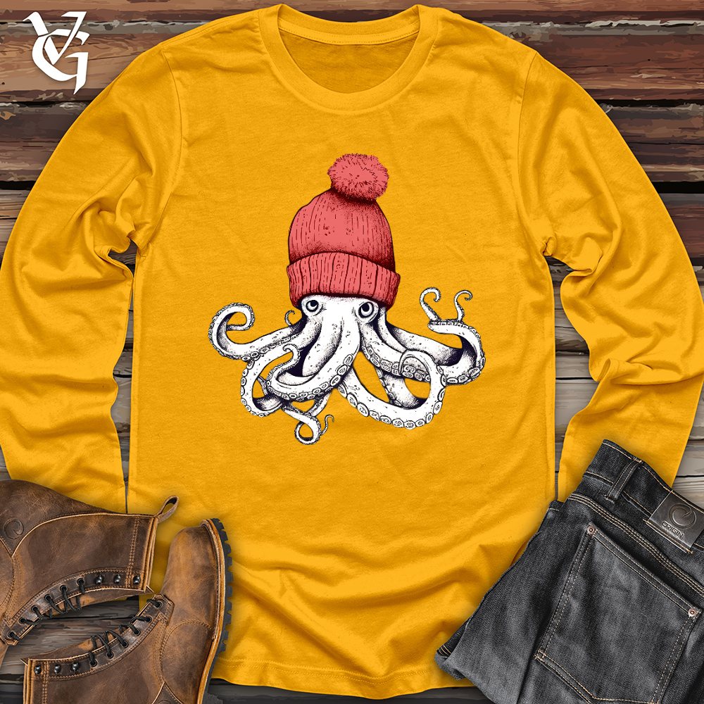 Viking Goods Octopus Chillin Long Sleeve Gold / L