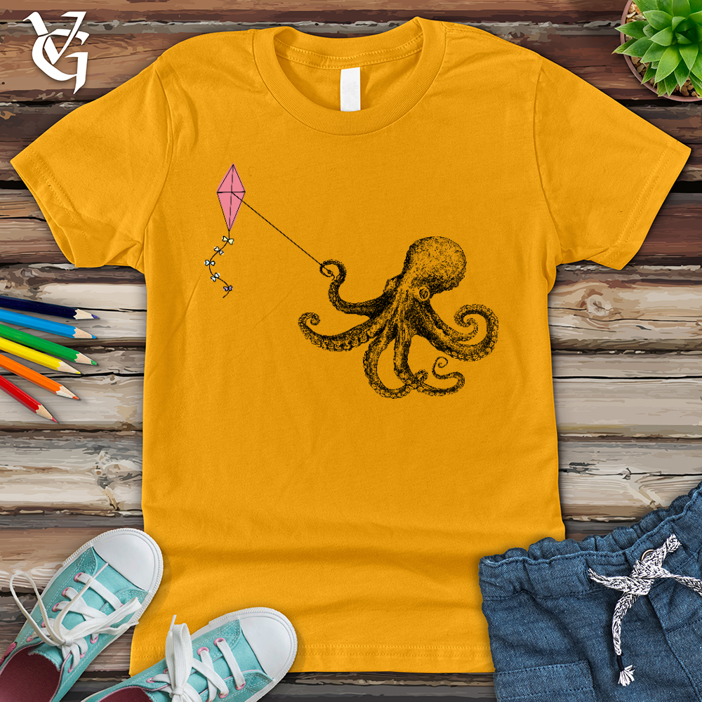 Viking Goods Octopus Flying Kyte Youth Tee Gold / L