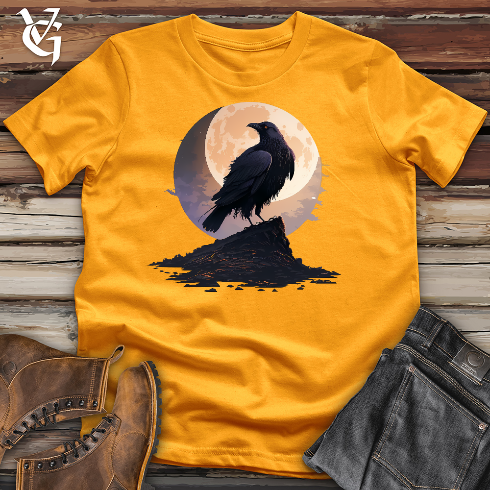 Viking Goods Raven Moon Kisses Cotton Tee Gold / L