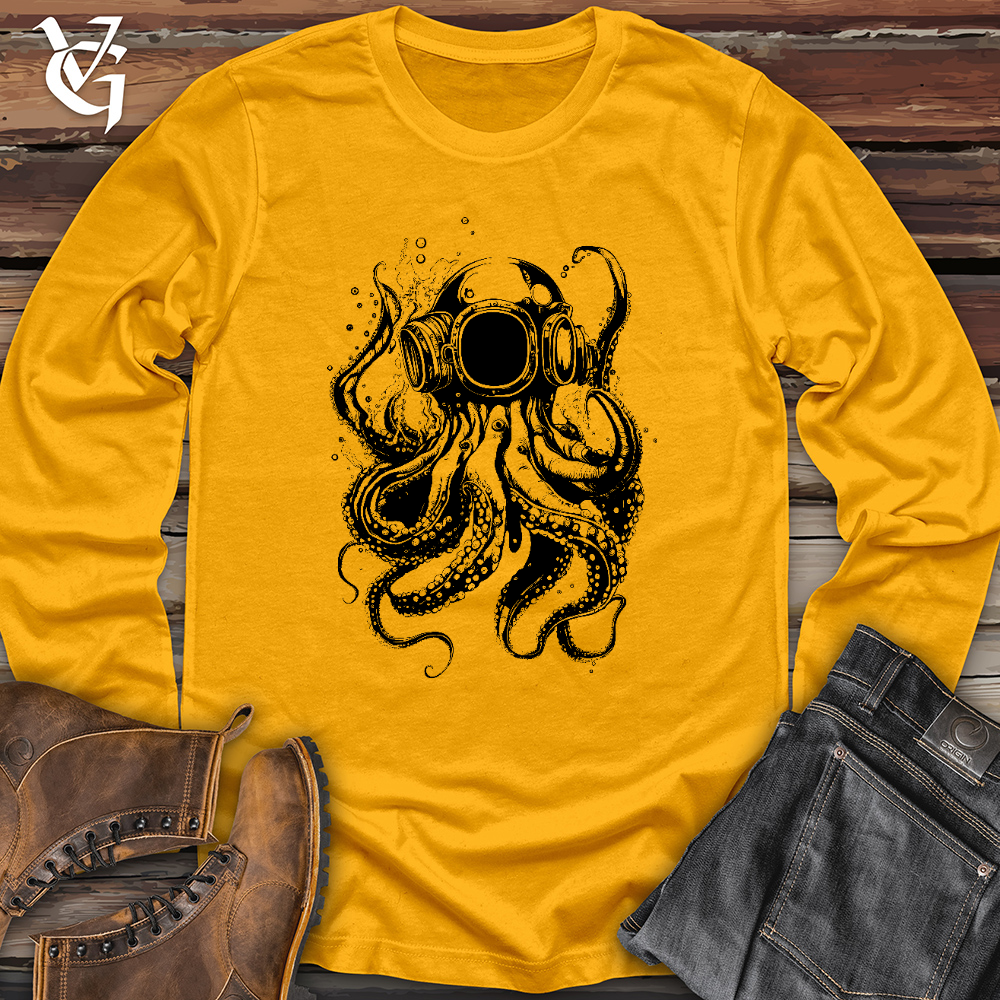 Viking Goods Scuba Octopus Long Sleeve Gold / L