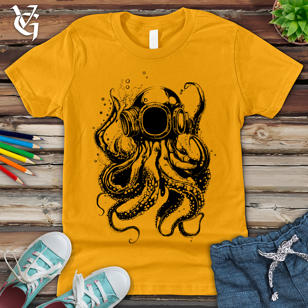 Viking Goods Scuba Octopus Youth Tee Gold / L
