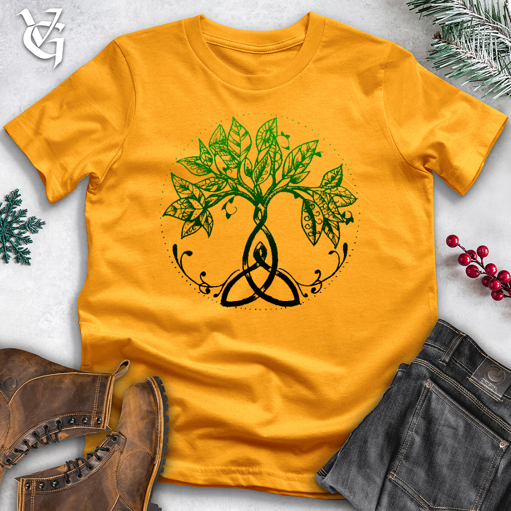 Viking Goods Trinity Tree of Life Cotton Tee Gold / L
