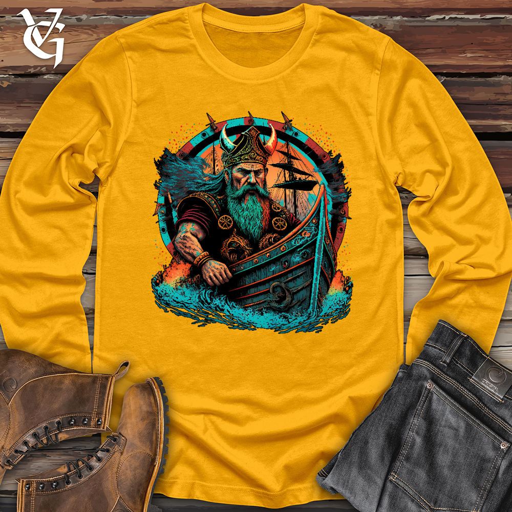 Viking Goods Viking Ship Long Sleeve Gold / L