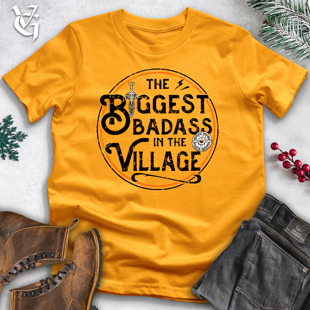 Viking Goods Village Badass Cotton Tee Gold / L