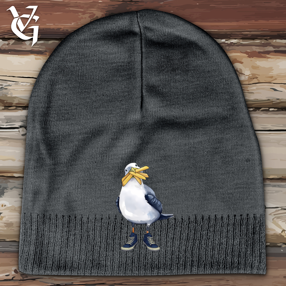 Viking Goods Boardwalk Seagull 2 Cotton Beanie Graphite