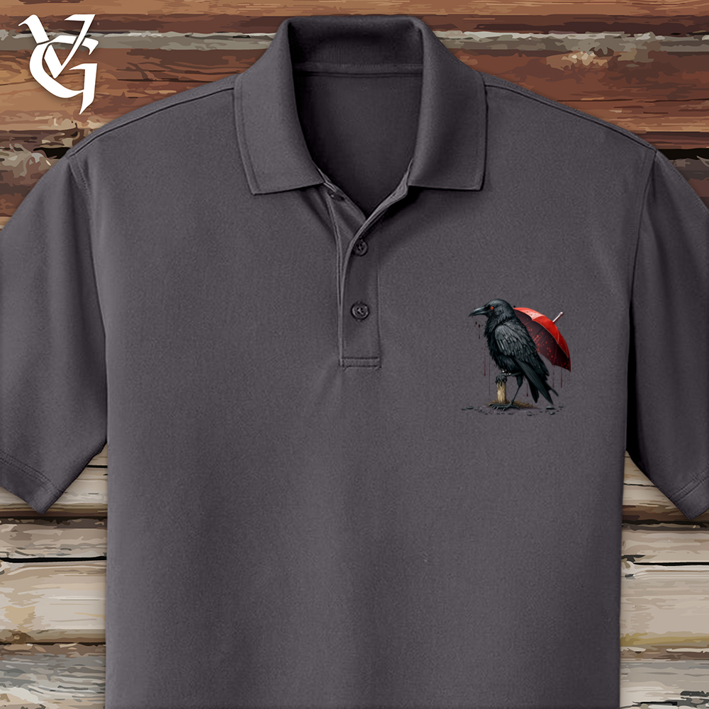 Viking Goods Raven In The Rain Polo Graphite / L