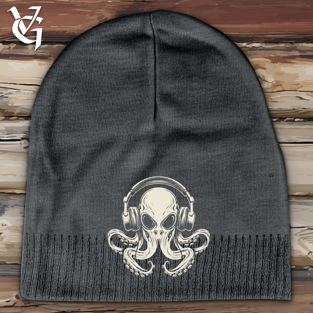 Viking Goods Octopus Jammin Cotton Beanie Graphite
