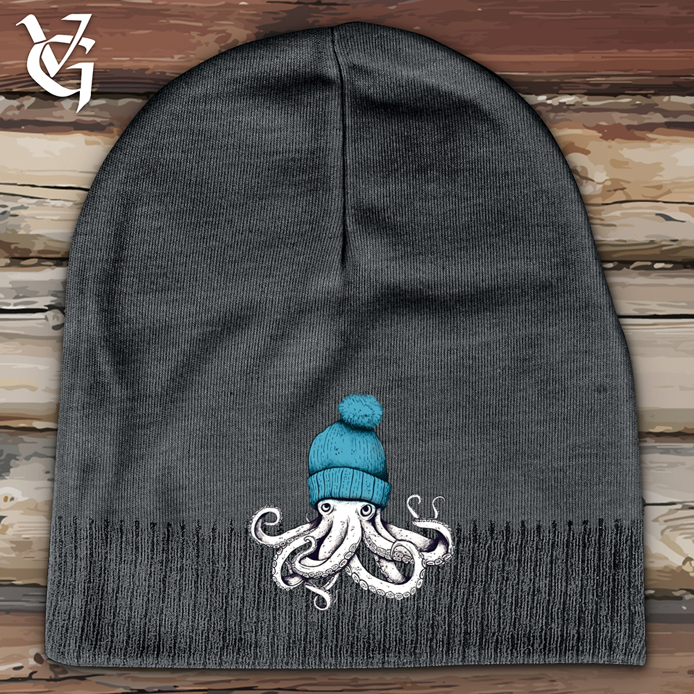 Octopus Wearing Cotton Beanie