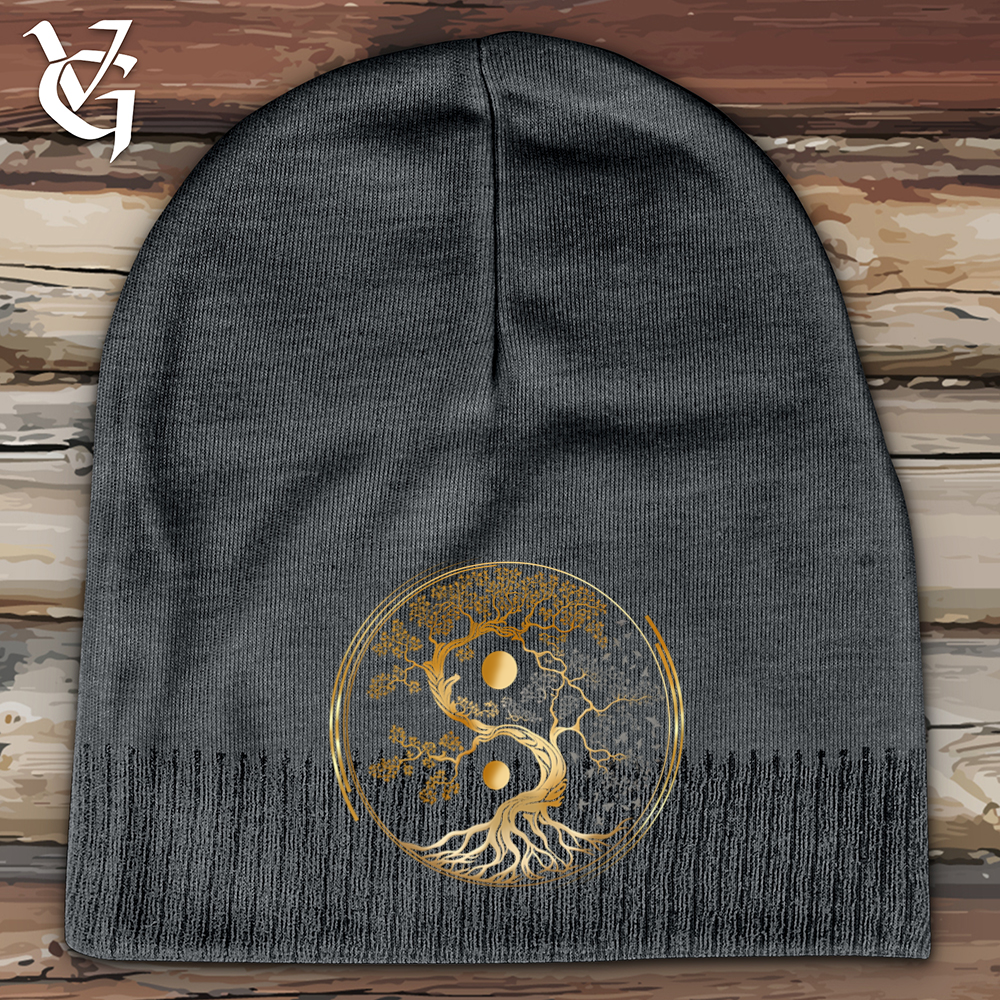 Tree Of Life Yin Yang Cotton Beanie