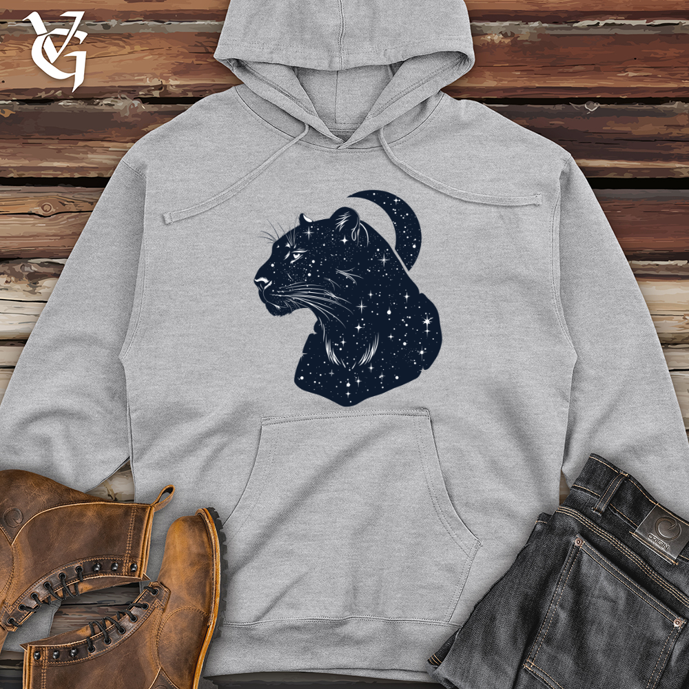 Viking Goods Cosmic Panther Essence Midweight Hooded Sweatshirt Grey Heather / L