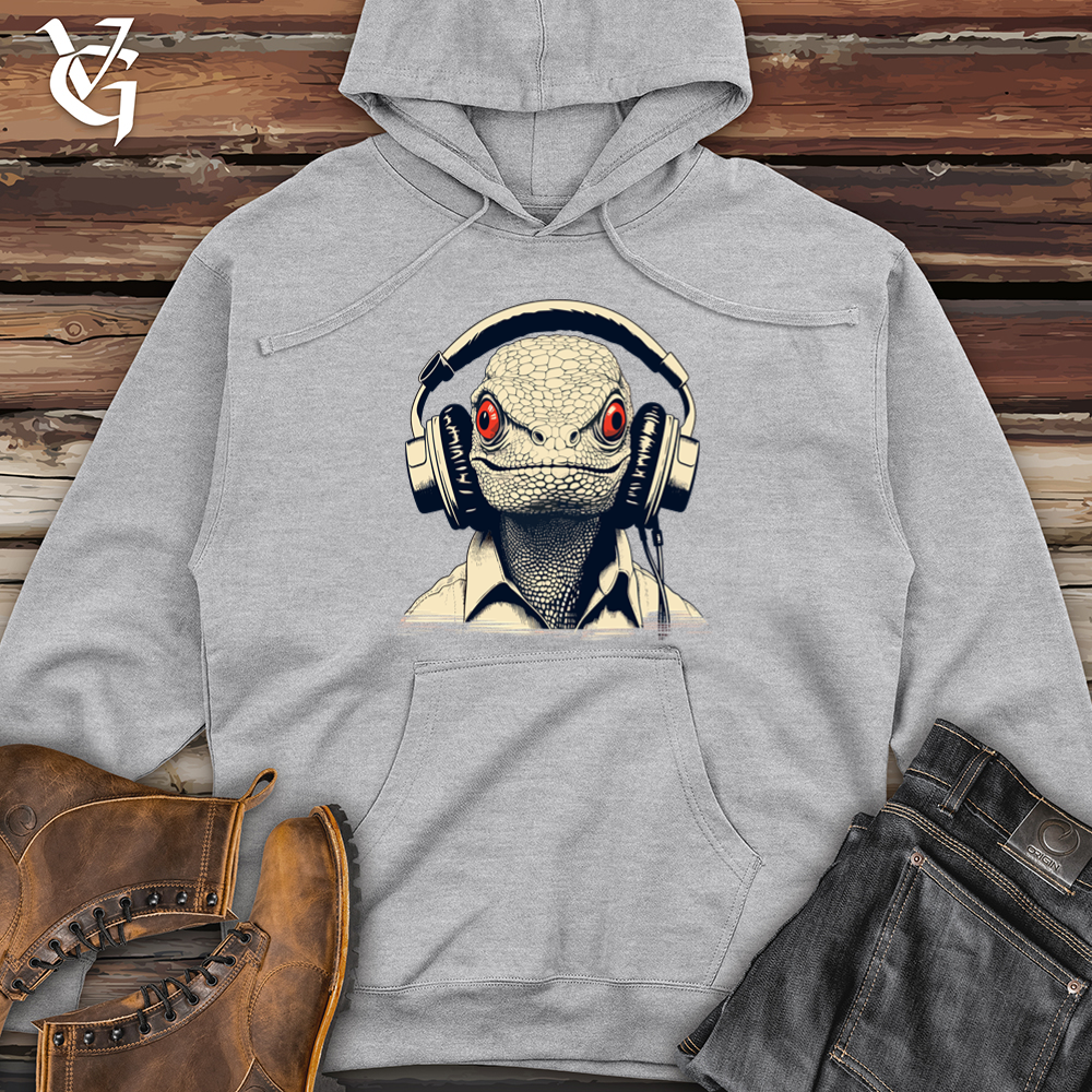 Viking Goods DJ Lizard Midweight Hooded Sweatshirt Grey Heather / L