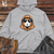 Viking Goods Hamster Cozy Beanie Winter Whiskers Midweight Hooded Sweatshirt Grey Heather / L