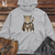 Viking Goods Leopard Tribal Archer Midweight Hooded Sweatshirt Bone / L