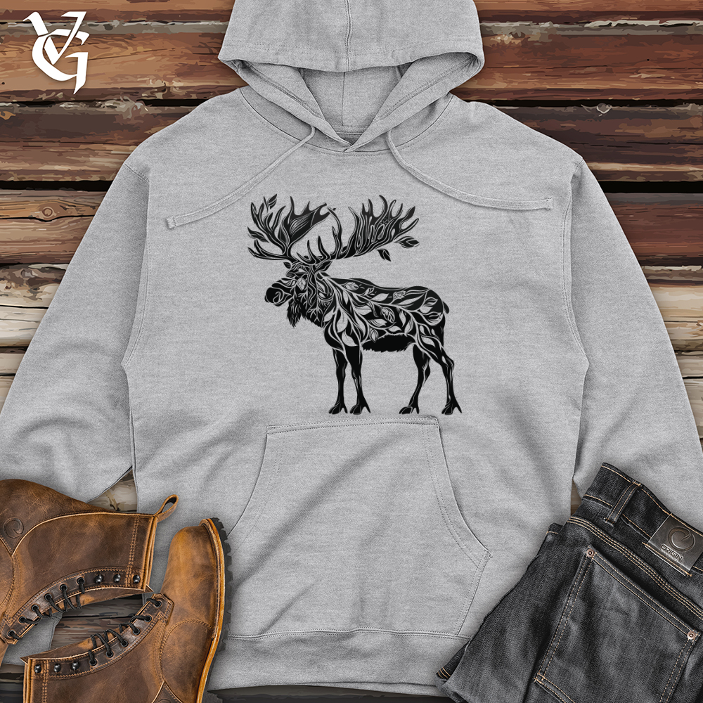 Majestic Moose Silhouette Hoodie Stay cozy with style Viking Goods Company