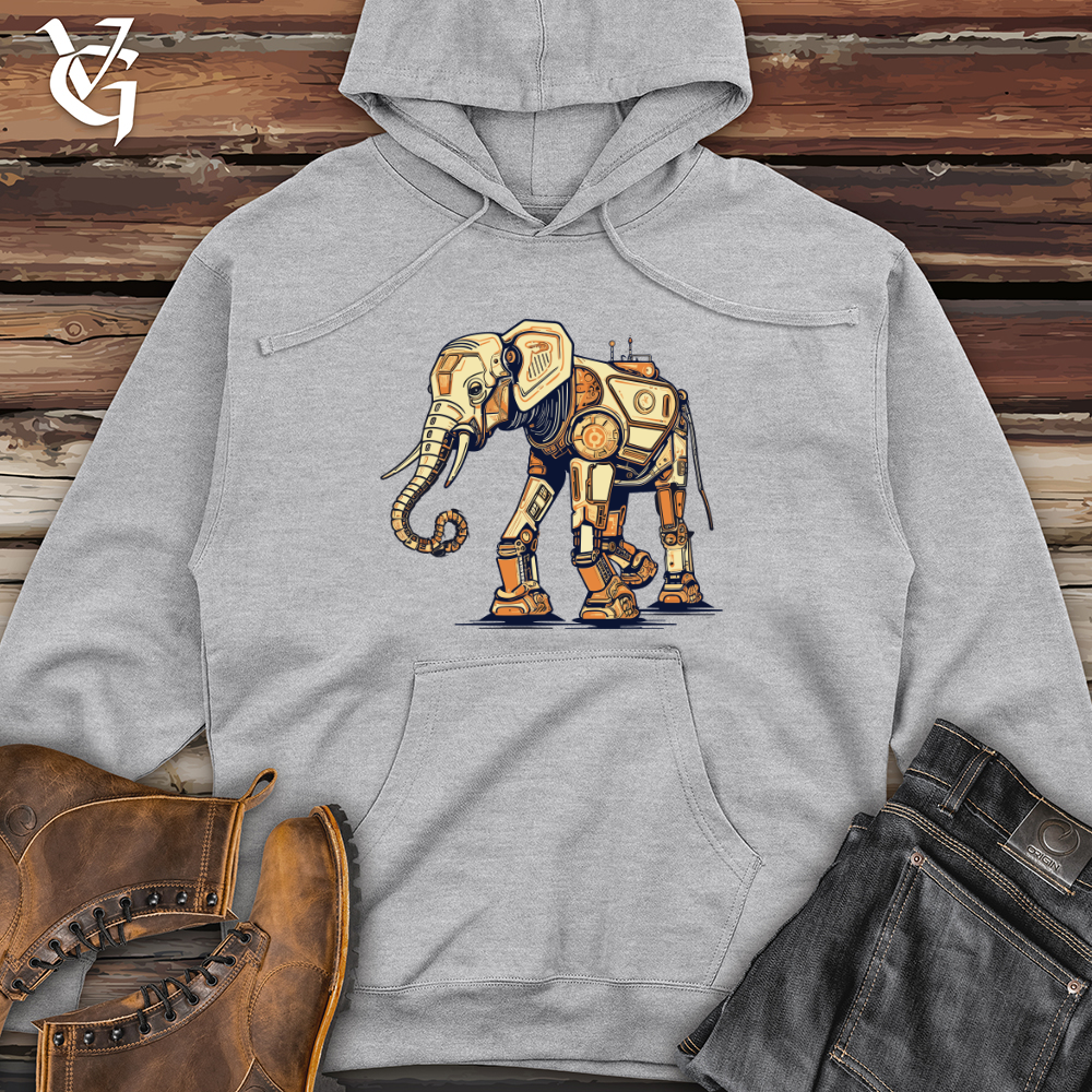 Viking Goods Metal Mammoth Companion Midweight Hooded Sweatshirt Grey Heather / L